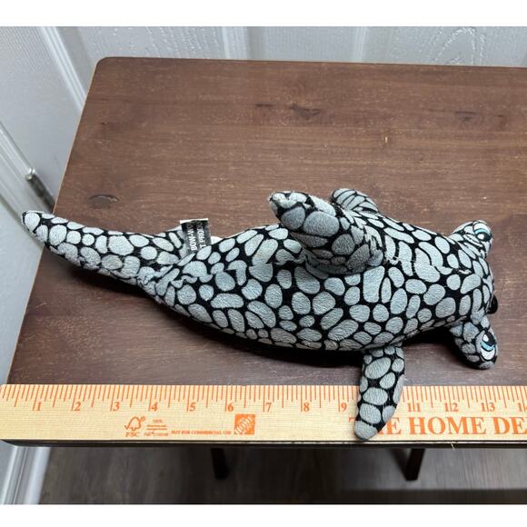 Bow-Wow Pet Products Hammerhead Shark Pebble Stone Camouflage Dog Toy ~13" - Picture 6 of 7